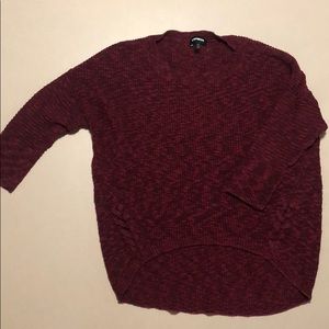 Maroon crew neck sweater